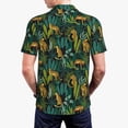 thumbnail image 5 of Rocae Jungle Leopard Yellow for Men's Short Sleeve Polo Shirt, Quick Drying Performance Moisture Wicking Sports Men's Golf Shirt, 5 of 9