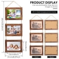 thumbnail image 2 of 4Pcs Wall Hanging Picture Collage Triple Frame Easy Install Photo Display Frame Wall Décor for Home Office Living Room, 2 of 13