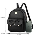 thumbnail image 3 of I IHAYNER Mochila de cuero a la moda con lazo para niñas, 3 piezas, bolso de hombro para mujer, 3 of 5