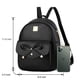 thumbnail image 3 of I IHAYNER Mochila de cuero a la moda con lazo para niñas, 3 piezas, bolso de hombro para mujer, 3 of 5