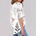 thumbnail image 7 of Womens Loose Fit Blouses Dressy Casual Flower Print Shirts for Women Lightweight Casual Shirt, 7 of 7