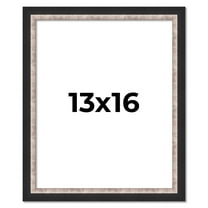 13x16 Frame Silver Real Wood Picture Frame Width 1.25 Inches | Interior Frame Depth 0.75 Inches |
