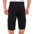 thumbnail image 6 of Notus Men's 100% Cotton Twill Cargo Shorts - Six Pockets, Comfortable & Durable Summer Wear Black 38, 6 of 7