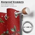 thumbnail image 2 of Outdoor Curtains for Patio Waterproof, Red Christmas Snowman Outdoor Privacy Panels Grommet, Xmas Snowflake Elk Tree Balls Blackout Outside Curtains for Porch/Cabana/Pergola/Gazebo 54"x108", 2 Panels, 2 of 8
