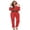 Red, variant on Women Mrs. Claus Zipster Fancy Christmas Outfits Hooded Jumpsuit Pajamas Santa Rompers Holiday Pjs with Belt