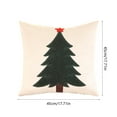 thumbnail image 2 of 5pcs Outdoor Christmas Decorations Bedroom Decor Christmas Velvet Embroidery Christmas Tree Bolster Living Room Sofa Cushion Bed Pillow Christmas Decoration Gifts, 2 of 6