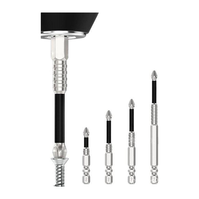Almencla Screwdriver Drill Bit Set for Furniture Assembly Woodworking DIY Enthusiasts 4pcs