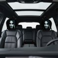 thumbnail image 2 of 1 Pack Halloween Creepy Clown Demon Face Car Headrest Cover Horror Scary Head Rest Protector Cover Elastic Auto Interior Prank Decor For Car SUV Truck, 2 of 5