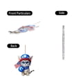 thumbnail image 7 of Red White and Blue Cat Decor Hanging Ornament 4Th of July Front Door Decor Patriotic Car Mirror Hanging Accessory Patriotic Decorations for Home Porch, 7 of 7