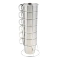 thumbnail image 3 of 1 Set Stackable Stainless Steel Coffee Cups, Premiuetal Cups Tea Mug with -, 3 of 10