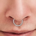 thumbnail image 6 of Luxe Modz Septum Clicker Ring Hinged Nose Hoop Ring Jewely Surgical Steel Piercings Jewelry for Women Men Sold Each, 6 of 8