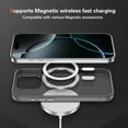 thumbnail image 3 of Allytechgroup Carbon Fiber Case for iPhone 14 Pro Max, Slim Lightweight Magnetic Back Cover Support Wireless Charging Non-Slip Shockproof Anti-Scratch for iPhone 14 Pro Max Women Men, Gray, 3 of 9