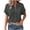 Dark Gray, variant on Htigea Short Sleeve Sweater for Women Summer Business Casual Dressy Outfits Work Tops Lightweight Spring Blouses 2025 White,2XL