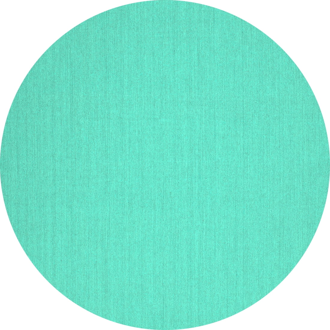 Ahgly Company Machine Washable Indoor Round Solid Turquoise Blue Modern ...