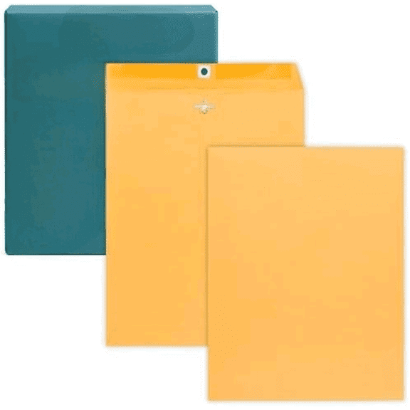 10 x 13 Clasp Envelopes – 500 Pack Brown Kraft Catalog Envelopes with Clasp Closure & Gummed Seal – 28lb Heavyweight Paper 10x13 inches Envelopes for Home, Office, Business, Legal or School$$Office