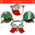 thumbnail image 3 of Collar navideño para gato de 2 piezas con lazo y cascabel - Collar para gatito rojo y verde, 3 of 5
