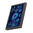 thumbnail image 4 of Mini ITX Étui PC Moniteur, Thèmes Sélectionnables USB TYPE C CPU Moniteur de Données Luminosité d'Écran Réglable pour Bureau, 4 of 7
