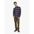 thumbnail image 2 of Chaps Men's and Big Men's Comfort Stretch Flannel Shirt, Sizes S-2XL, 2 of 7