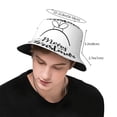 thumbnail image 3 of ZICANCN Bucket Hat -Christmas Merry Unisex Print Double-Side-Wear Bucket Hat for Fishing Beach Outdoor, 3 of 5