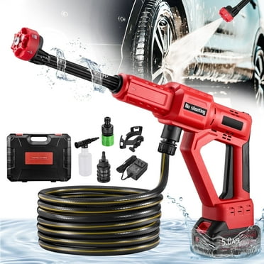 SPEEDWOW 1060 PSI Cordless Pressure Washer, 2.8 GPM High Power Washer with Brushless Motor, 6-in-1 Adjustable Nozzle, Portable Power Cleaner for Car, RV, Boat & Yard