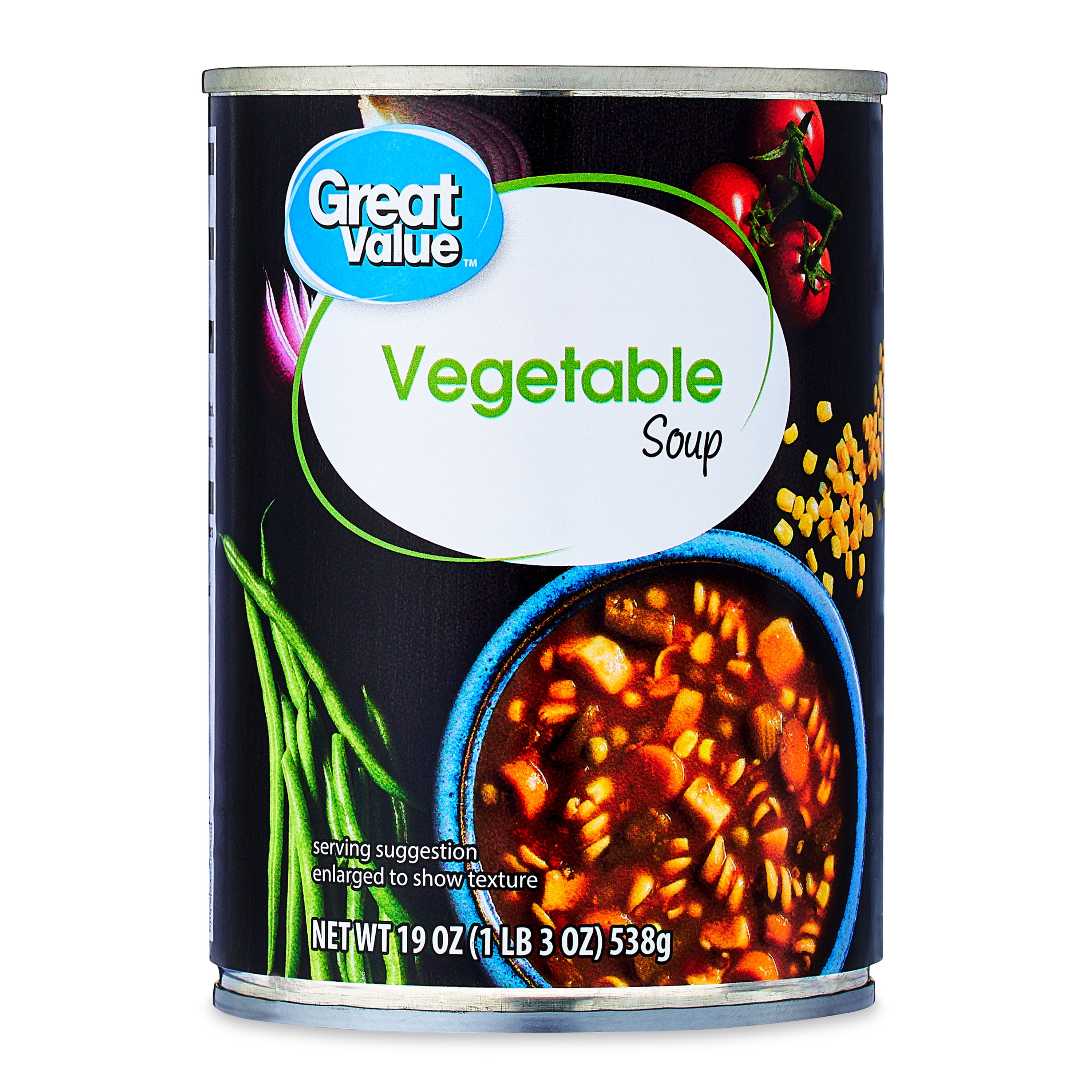 Great Value Vegetable Soup, 19 oz