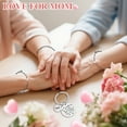 thumbnail image 2 of Mother Daughter Bracelets Mother Keychain Birthday/Mother Day Gift for Mom from Daughter Son Mommy Daughter Matching Bracelets for Christmas Valentine Design 2, 2 of 7