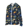 thumbnail image 2 of Pofeuu Undersea Animals Print Sun Protection Outdoor Lightweight Full Zip UV Cooling Hoodie Long Sleeve Summer Clothing for Outdoor Hiking-Small, 2 of 5