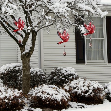DEKAXID 1pc Cardinal Bird Wind Chimes Art Decor beautiful And Graceful Bird With A Delightful Voice.It Is Perfect For Courtyards Garden Decorations Caravan Parks And All The Places Y