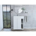 thumbnail image 2 of Newboti Furniture 24" Meka Vanity, Two External Shelves, Double Door Cabinet -White 30564, 2 of 9