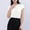 White, variant on Crew Neck Thin Stretch Tops for Women Short Sleeve Solid Color Casual Loungewear Layering Tees Summer Soft Breathable Lightweight Shirt