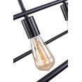 thumbnail image 5 of 4-Light Black Chandelier Ceiling Light Pendant with Adjustable Rods, Modern Rectangle Farmhouse Chandeliers, 5 of 6