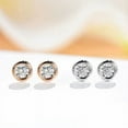 thumbnail image 4 of 18k Gold Diamond Bubble Stud Earrings, 4 of 4