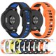 thumbnail image 5 of For Garmin Vivoactive 6 Silicone Watch Band 20mm Horizontal Stripe Reverse Buckle Wrist Strap - Oran, 5 of 5