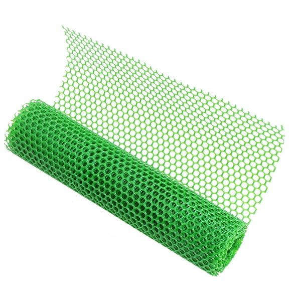 1 Roll Plastic Garden Fence Mesh Hexagonal Plastic Poultry Protective Netting