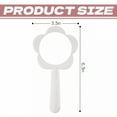 thumbnail image 4 of RAGUPEL Hand Mirrors with Handle,Sunflower Shape Hand Mirror 6.3"*3.3"*0.4" Handheld Mirror,Aluminum Mirror Small Mirror,White, 4 of 7