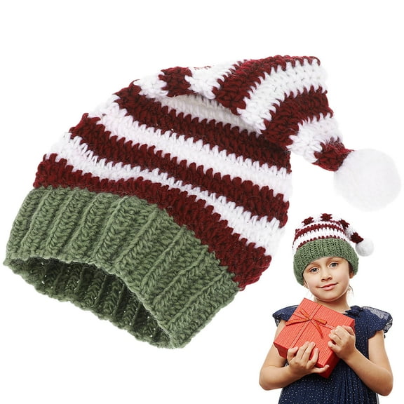 CRILSTYLEO 1Pc Parent Child Crochet Cap Multi Knitted Hat Warmth for Outdoor Use