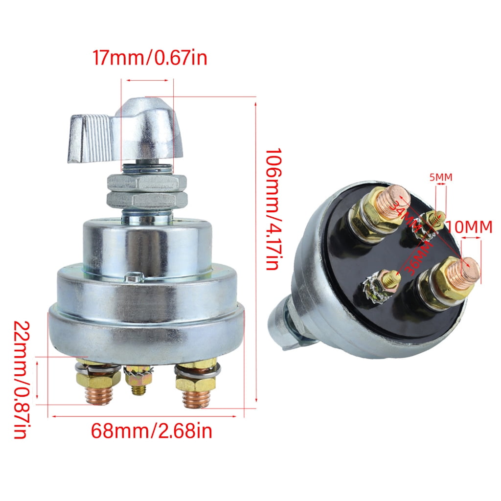 300A Expert Battery Disconnect Switches with Aluminum Housing Heavy Duty Battery Disconnect Switches for Car Boats Prev
