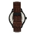 thumbnail image 2 of Heritor Automatic Harding Semi-Skeleton Leather-Band Watch - Black, 2 of 3