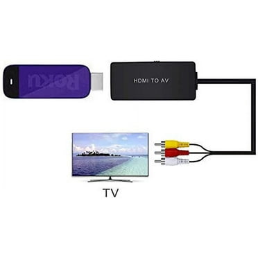 Dinger HDMI Male/RCA Composite Analog to Digital Converter with Micro USB to USB Cable, D-098