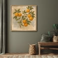 thumbnail image 4 of Framed Canvas Print Botanical Wall Art Vintage Fruit Decorative for Kitchen - 24"x24" NATURAL, 4 of 8