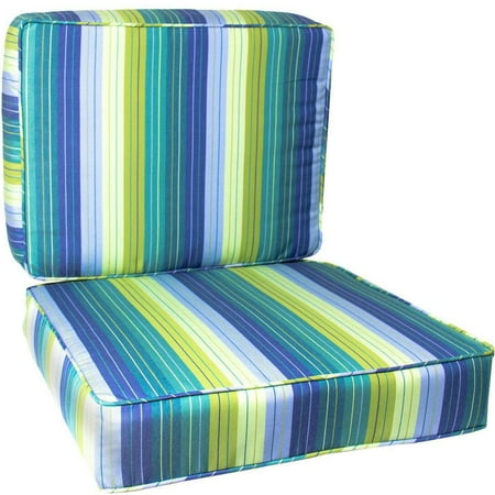 Sunbrella Seville Seaside Medium Outdoor Replacement Club Chair Cushion