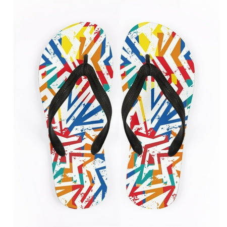 

Bivenant Store Men s Geometric Pattern Sandals Comfortable Flip Flops for Men with Summer Casual Sandals Flat Shoes Lightweight Silent Walk Size 8 to 12