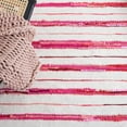 thumbnail image 6 of SAFAVIEH Montauk Rowena Striped Area Rug, Red/Ivory, 6' x 9', 6 of 11