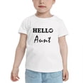 thumbnail image 2 of Hello Aunt Cute Toddler T Shirts for Boys Girls (White, Youth S), 2 of 5