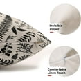 thumbnail image 4 of Black Leaf Plant Lumbar Pillow Covers 12X20 Inch Set of 2 Tropical Fern Herbs Botanical Leaves Floral Decorative Pillow Cases Vintage Cushion Case Farmhouse Home Decor for Couch Sofa Outdoor, 4 of 6