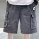 thumbnail image 4 of Odeerbi 3-15 Años Niños Cargo Bermudas de Algodón Pantalones Cortos de Verano Pantalones Cortos Deportivos Casual Sueltos Pantalones Cortos de Trabajo, 4 of 6