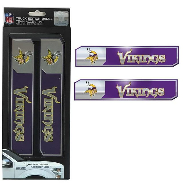 Minnesota Vikings Auto Emblem Truck Edition 2 Pack