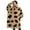Brown and Black, variant on Oversized Wearable Blanket Hoodie,Blue Leopard Print Sherpa Blanket Hoodie with Super Pockets,Super Warm Fuzzy Pullover for Women & Men