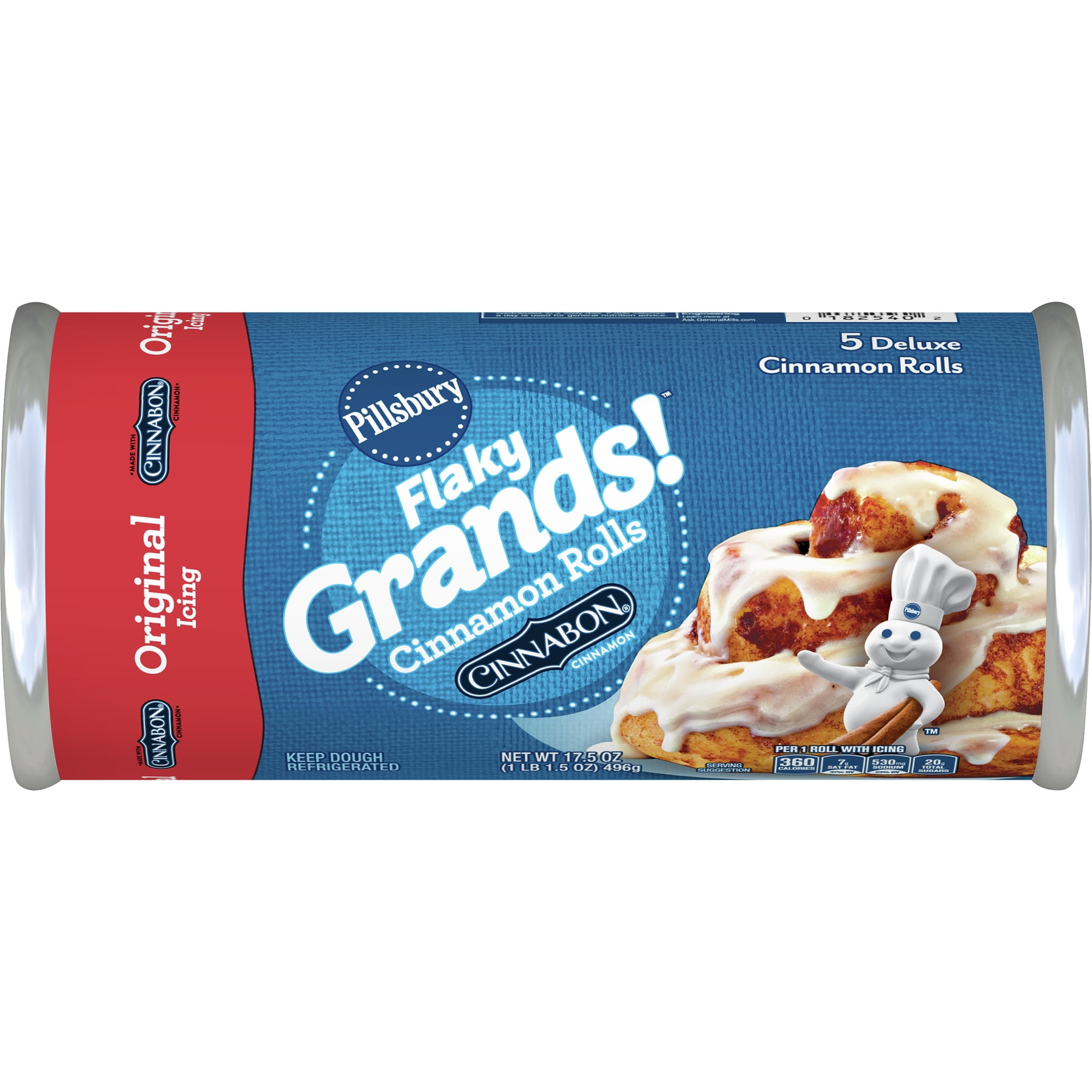 Pillsbury Flaky Grands! Original Cinnamon Rolls, Cinnabon ...
