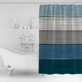 thumbnail image 2 of Shower Curtain, Farmhouse Vintage Wood Board Waterproof Shower Curtain Set with Hooks for Bathroom Showers,Stalls and Bathtubs,60x72In Retro Blue Grey Wooden, 2 of 8